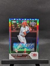 2023 Topps Pro Debut Chrome Autographs Refractor Carlos Jorge #PDC-74 card