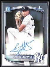 2025 Bowman Chrome Prospect Autographs Carlos Lagrange #CPA-CL card