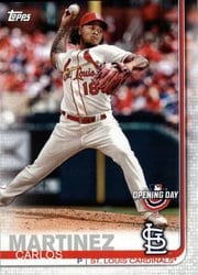2019 Topps Opening Day Base Set Carlos Martinez #109 card