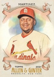 2021 Topps Allen & Ginter Base Set Carlos Martinez #296 card