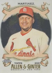 2021 Topps Allen & Ginter Chrome Base Set Carlos Martinez #296 card