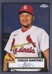2021 Topps Chrome Platinum Anniversary Base Set Carlos Martinez #459 card
