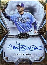 2025 Topps Tier One Talent Autographs Carlos Peña #TOTA-CP card