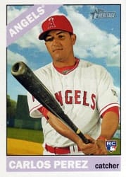 2015 Topps Heritage Base Set Carlos Perez #553 card