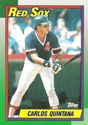 1990 Topps Base Set Carlos Quintana #18 card