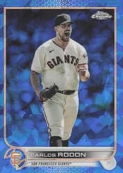 2022 Topps Chrome Update Sapphire Edition Base Set Carlos Rodon #US86 card