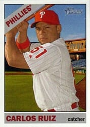 2015 Topps Heritage Base Set Carlos Ruiz #57 card