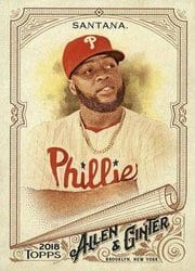2018 Topps Allen & Ginter Base Set Carlos Santana #312 card