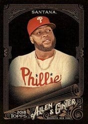 2018 Topps Allen & Ginter X Base Set Carlos Santana #312 card