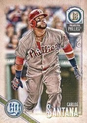 2018 Topps Gypsy Queen Base Set Carlos Santana #136 card