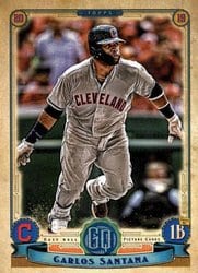2019 Topps Gypsy Queen Base Set Carlos Santana #73 card