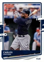 2020 Donruss Base Set Carlos Santana #186 card