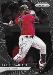 2020 Panini Prizm Base Set Carlos Santana #147 card