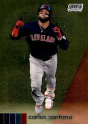 2020 Stadium Club Chrome Base Set Carlos Santana #235 card