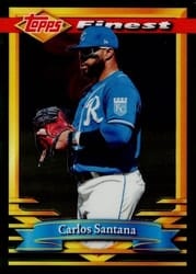 2021 Finest Flashbacks Base Set Carlos Santana #20 card
