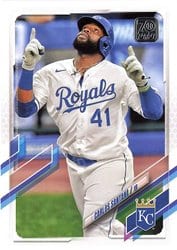 2021 Topps Base Set Carlos Santana #513 card