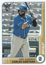 2021 Topps Big League Base Set Carlos Santana #70 card