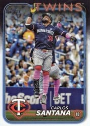 2024 Topps Update Base Set Carlos Santana #US224 card