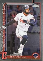 2025 Topps Chrome Update Base Set Carlos Santana #USC11 card