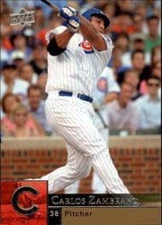 2009 Upper Deck Base Set Carlos Zambrano #576 card