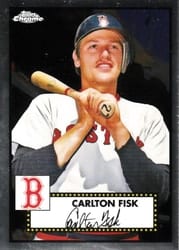 2021 Topps Chrome Platinum Anniversary Base Set Carlton Fisk #679 card