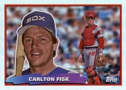 2022 Topps Archives 1988 Topps Big Foil Carlton Fisk #88BF-11 card