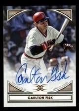2022 Topps Definitive Collection Images Autographs Carlton Fisk #DIA-CF card