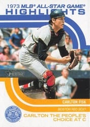2022 Topps Heritage 1973 MLB All-Star Game Highlights Carlton Fisk #ASGH-13 card
