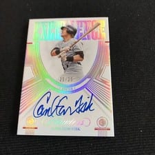 2023 Panini Flawless Excellence Signatures Carlton Fisk #ES-CF card