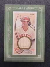 2023 Topps Allen & Ginter Framed Mini Relics Carlton Fisk #MFR-CF card