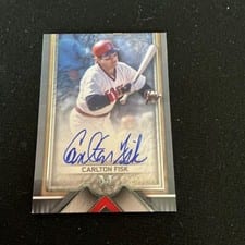 2023 Topps Museum Collection Archival Autographs Carlton Fisk #AA-CF card