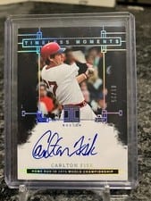 2024 Panini Impeccable Timeless Moments Signatures Carlton Fisk #TMS-CF card