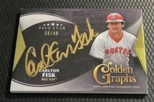 2024 Topps Five Star Golden Graphs Autographs Carlton Fisk #GG-CF card