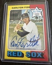 2024 Topps Heritage Real One Autograph Carlton Fisk #ROA-CF card