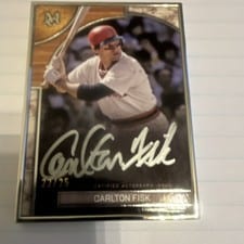 2025 Topps Museum Collection Museum Framed Autographs Carlton Fisk #FMA-CF card