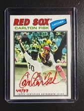 2026 Topps Heritage Real One Autographs Carlton Fisk #ROA-CF card