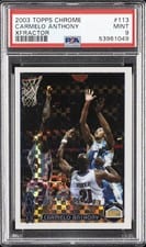 2003 Topps Chrome Carmelo Anthony #113 card