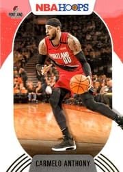 2020-21 Hoops Winter Base Set Carmelo Anthony #151 card