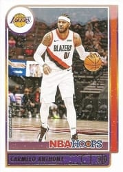 2021-22 Hoops Winter Base Set Carmelo Anthony #101 card