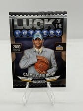 2024-25 Panini Prizm Black Luck of the Lottery Carmelo Anthony #6 card