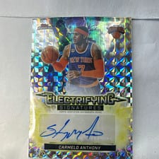 2025-26 Finest Electrifying Signatures Carmelo Anthony #ESG-CA card