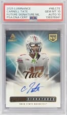2025 Panini Luminance Future Signatures NIL Carnell Tate #20 card