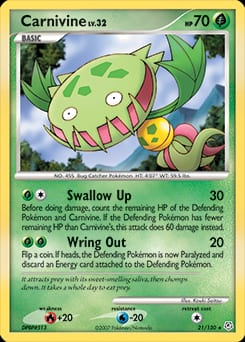 Diamond & Pearl Carnivine #21 card