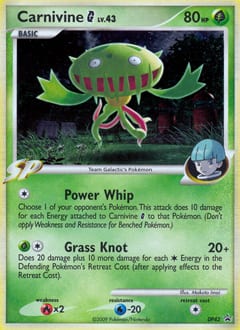 2007 DP Black Star Promos Carnivine G #DP42 card