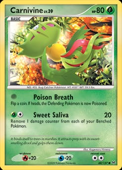 Platinum Carnivine #68 card