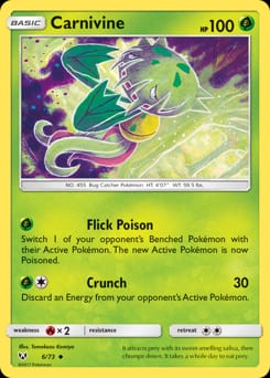 Shining Legends Carnivine #6 card