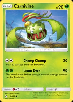 Ultra Prism Carnivine #12 card