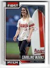 2026 Topps First Pitch Caroline Marks #FP-3 card
