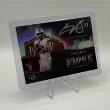 2025 Bowman University Chrome Acropolis Autographs Carson Beck #AA-CB card