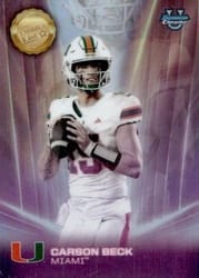 2025 Bowman University Chrome Dean's List Refractor Carson Beck #DL-4 card